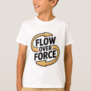 T-shirt Vêtement de yoga Lance Yin Yang Flow Over Force 