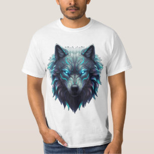T-shirt Vêtement loup 3D ultra-détaillé - Bold Neon Wildli