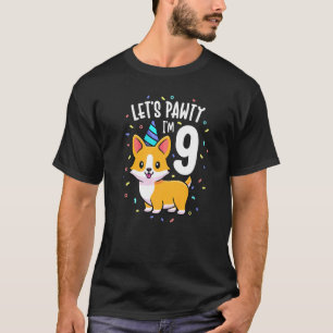 T-shirt Vêtement pour la fête d'anniversaire des 9 ans de