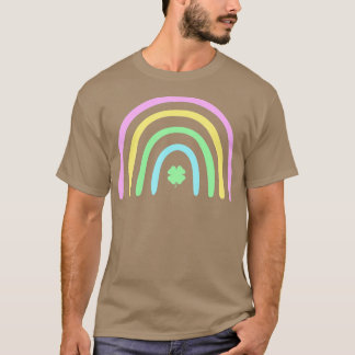 T-shirt Vêtements à quatre feuilles vertes Rainbow St Patr