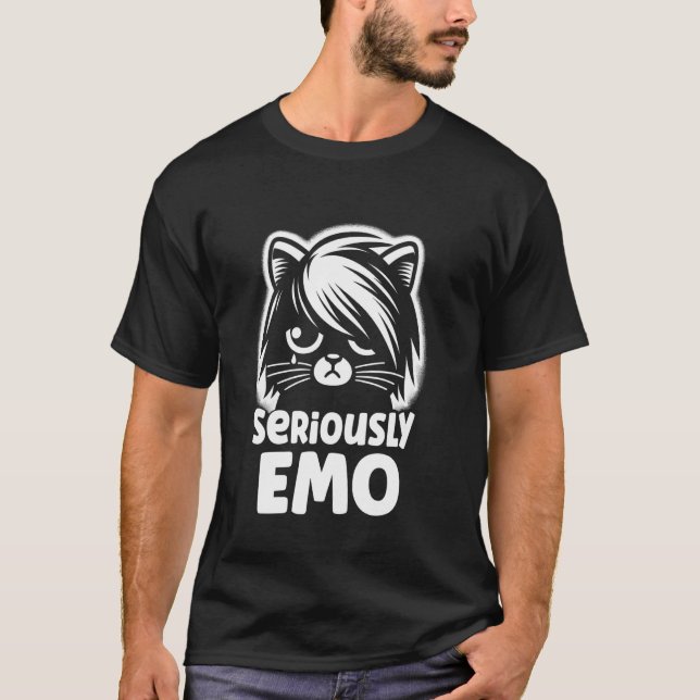 T-shirt Vêtements à thème de chat Mode alternative Emo Aes (Devant)