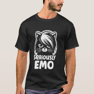T-shirt Vêtements à thème de chat Mode alternative Emo Aes