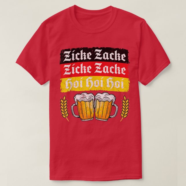 T-shirt Vêtements allemands Vêtements américains Oktoberfe (Design devant)