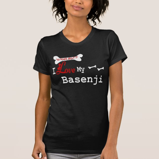 T-shirt Vêtements Basenji (I Love) (Devant)