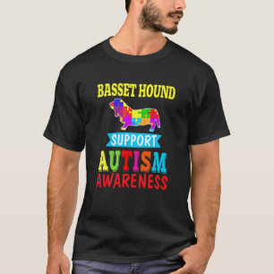 T-shirt Vêtements Basset Hound Soutien Sensibilisation Aut