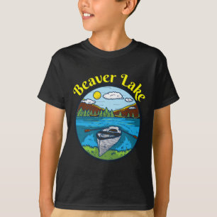 T-shirt Vêtements Beaver Lake Arkansas Rétro Bateau