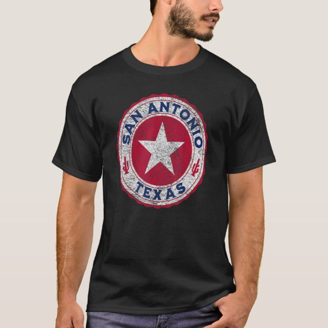 T-shirt Vêtements colorés San Antonio Texas (Devant)
