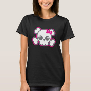 T-shirt Vêtements crâne rose Kawaii