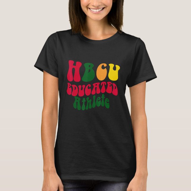 T-shirt Vêtements d'athlète instruit de HBCU Alumni de col (Devant)