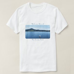 T-shirt Vêtements de bateau colorés personnalisés Pontoon 