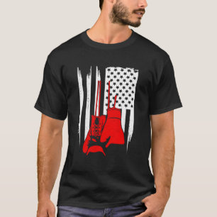 T-shirt Vêtements de boîte à drapeau américain - Boxer Box