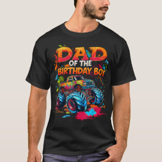 T-shirt Vêtements de camion monstre pour papa du garçon d'