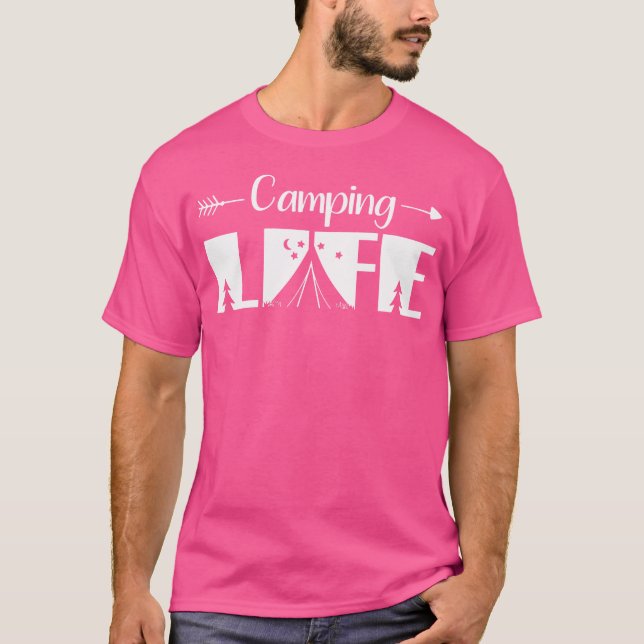 T-shirt Vêtements de camping en plein air - Camping de ran (Devant)