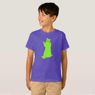 T-shirt Vêtements de chat vert
