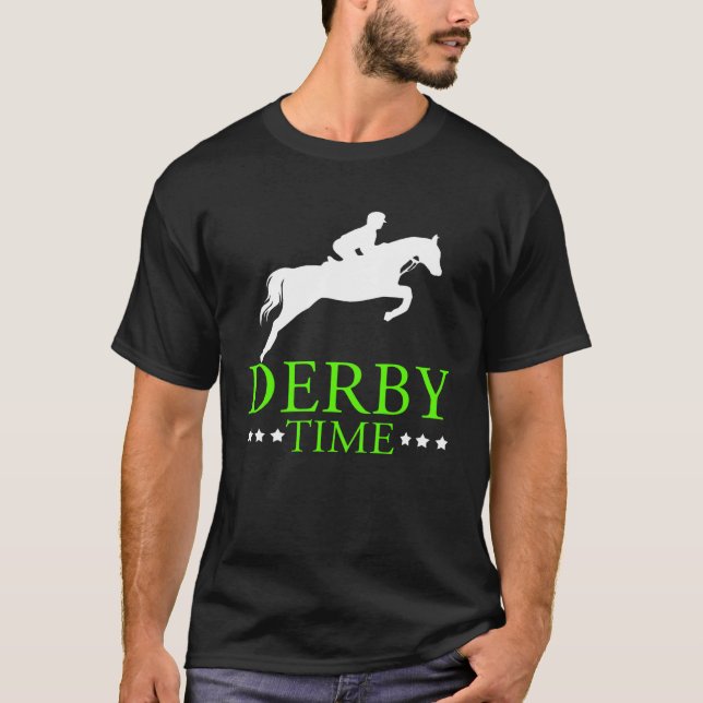 T-shirt Vêtements de cheval de course de chevaux Derby Tim (Devant)