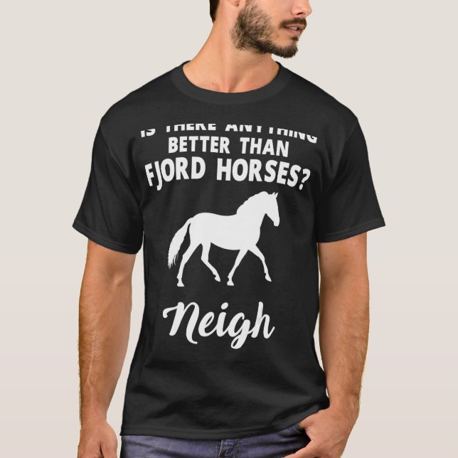 T-shirt Vêtements de cheval Fjord   Conception de chevaux  (Devant)