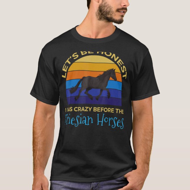 T-shirt Vêtements de cheval frison   Grands Chevaux  Conce (Devant)