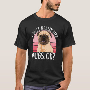 T-shirt Vêtements de chien carlin pour propriétaire de Car