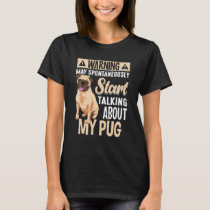 T-shirt Vêtements de chien carlin pour propriétaire de Car