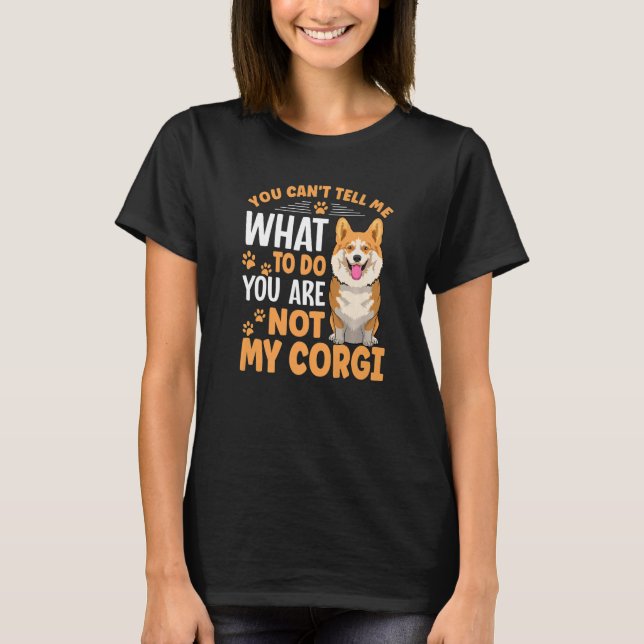 T-shirt Vêtements de Chien Corgi Pour Propriétaire De Chie (Devant)