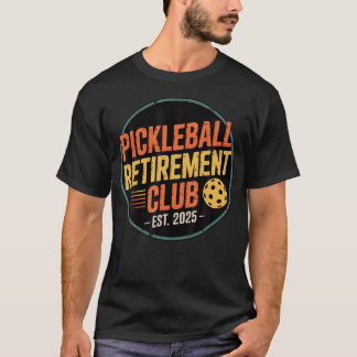 T-shirt Vêtements de club de retraite de pickleball rétro