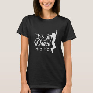 T-shirt vêtements de danse hip hop filles costume années 9
