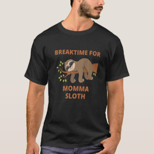 T-shirt Vêtements de famille assortis Mama Sloth pour homm