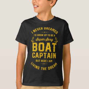 T-shirt Vêtements de famille de capitaine de bateau adulte