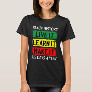 T-shirt Vêtements de femme pour le mois de l'histoire des