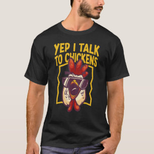 T-shirt Vêtements de fermier de poulet pour nourriture de