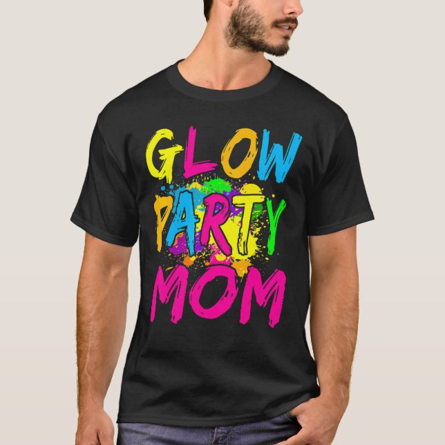 T-shirt Vêtements de fête de lueur fête de lueur maman (Devant)