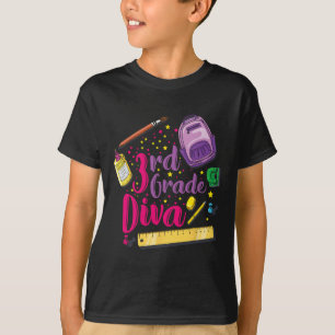 T-shirt Vêtements de fille diva de 3e année pour le premie