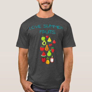 T-shirt Vêtements de fruits d'été, végétaliens, végétarien