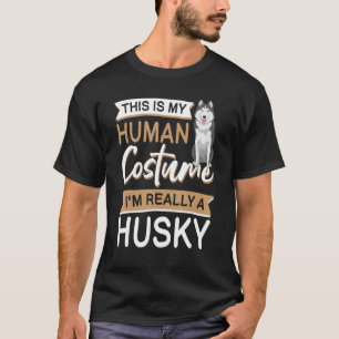 T-shirt Vêtements de Halloween pour chien Husky sibérien p