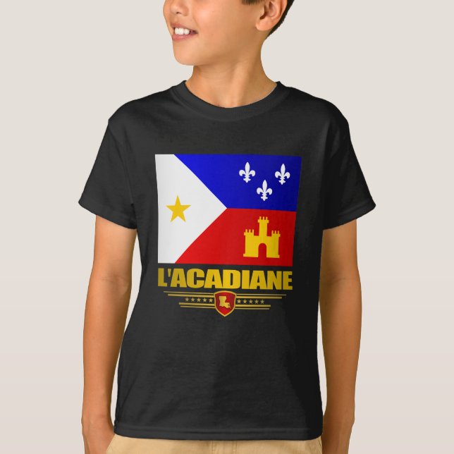 T-shirt Vêtements de la fierté acadienne (Devant)
