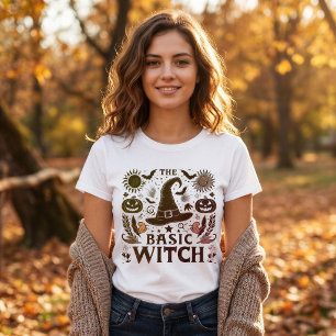 T-shirt Vêtements de la saison effrayante de sorcière de b
