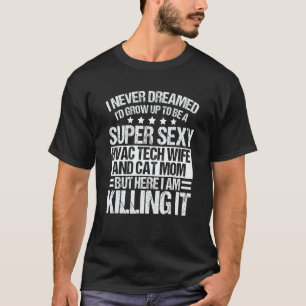 T-shirt Vêtements de maman de femme et de chat CVC Concep