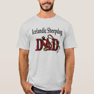 T-shirt Vêtements de papa de chien de garde islandais