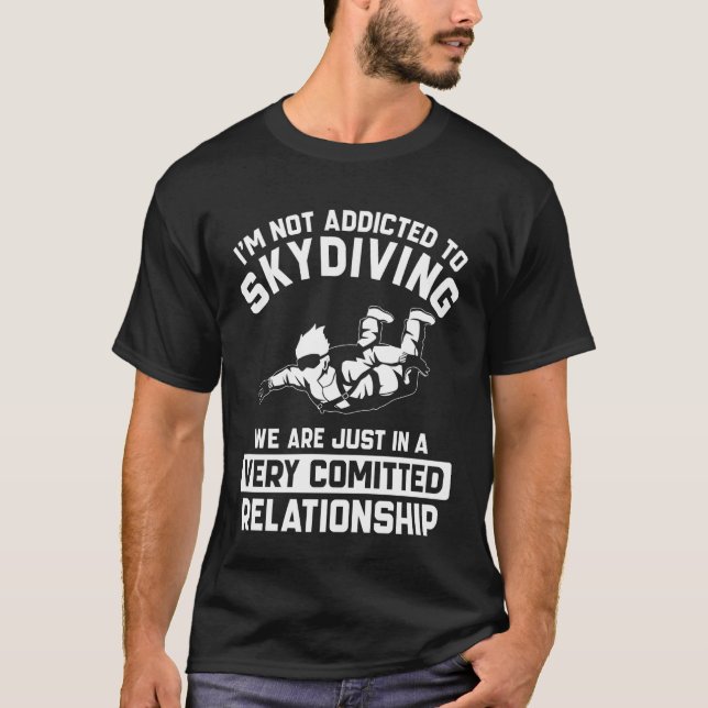 T-shirt Vêtements de parachutisme - Conception de parachut (Devant)