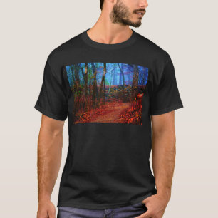 T-shirt Vêtements de peinture à l'huile de forêt de feu et