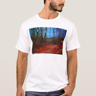 T-shirt Vêtements de peinture à l'huile de forêt de feu et