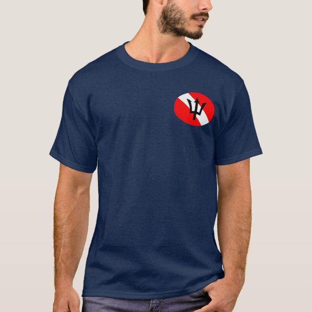T-shirt Vêtements de plongée extrême (plongeur de grotte) (Devant)