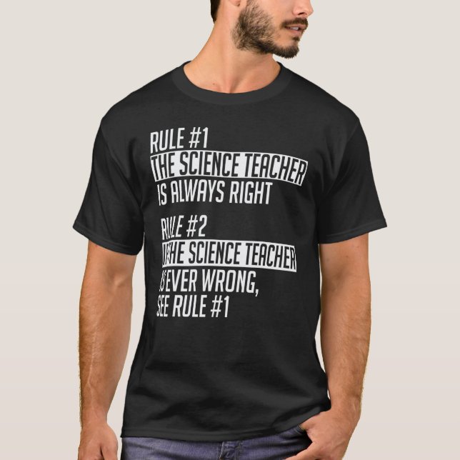 T-shirt Vêtements de professeur de science Design de profe (Devant)