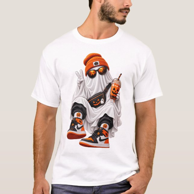 T-shirt Vêtements de rue de fantôme effrayant – Vibrations (Devant)