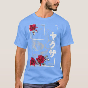 T-shirt Vêtements de rue esthétiques Goth Skeleton Vêtemen