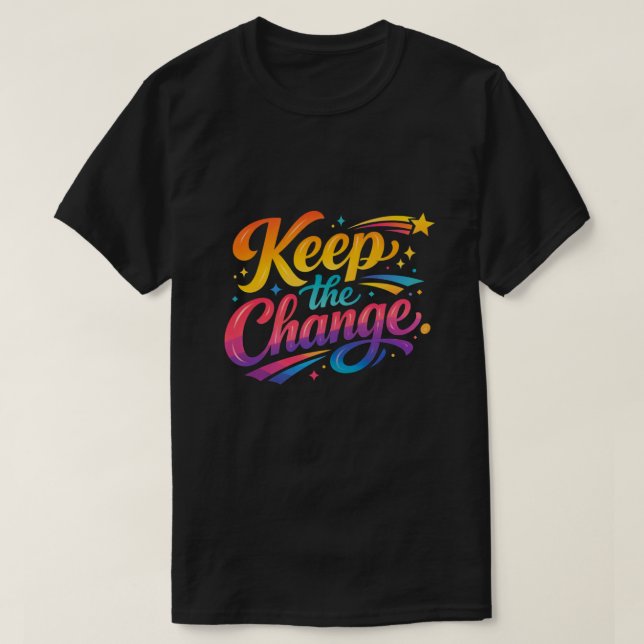 T-shirt Vêtements de rue Retro Gaming Keep The Change (Design devant)