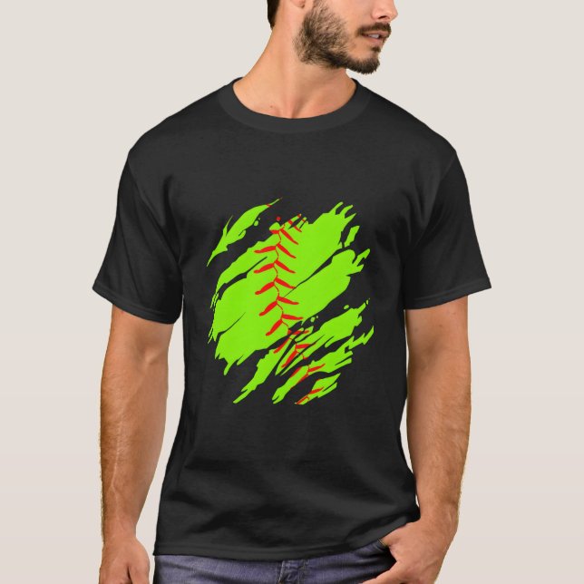 T-shirt Vêtements de softball - Softball (Devant)