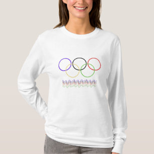 T-shirt Vêtements de sport aux anneaux entrelacés et ligne