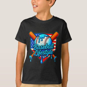 T-shirt Vêtements de style de vie de baseball 101 Jeunesse