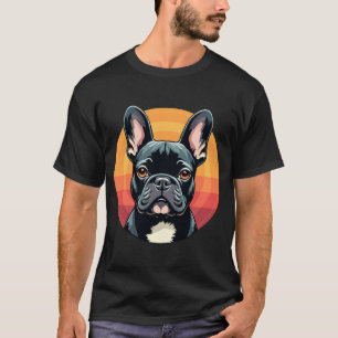 T-shirt Vêtements de tenue rétro drôle de bouledogue franç